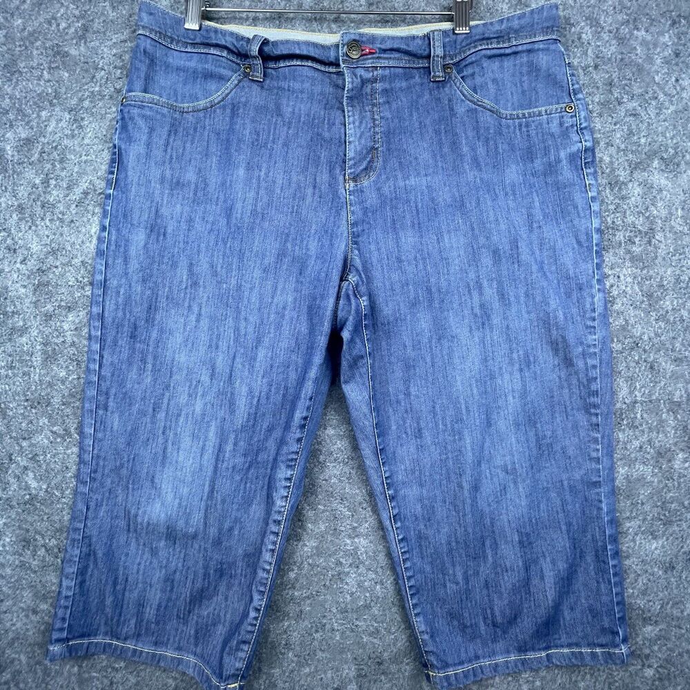 Vintage Smiths Jean Shorts Womens 14 Wide Leg Baggy Jorts Skater Street Y2K